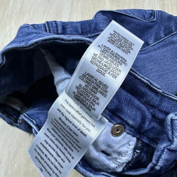 Good American Good Waist Distressed Skinny Stretch Slim Denim Jeans GW113T 4/27 - Picture 15 of 16